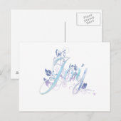 Lavender and Blue Joy Postkarte (Vorne/Hinten)