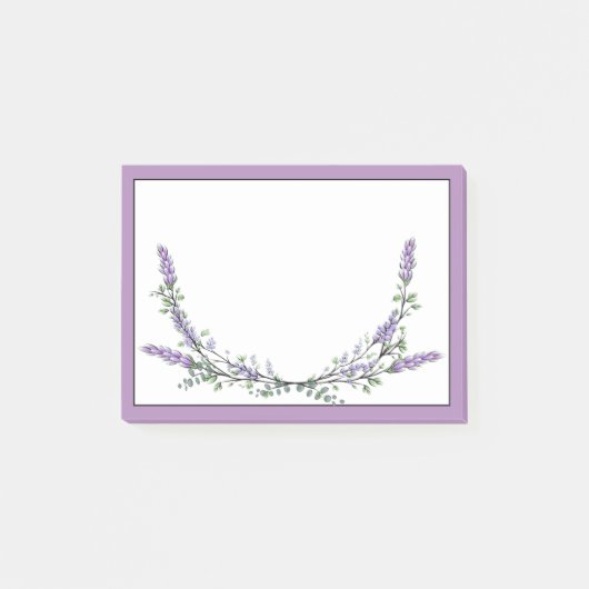 Lavender and Eucalyptus Post-it Notes Klebezettel (Vorderseite)