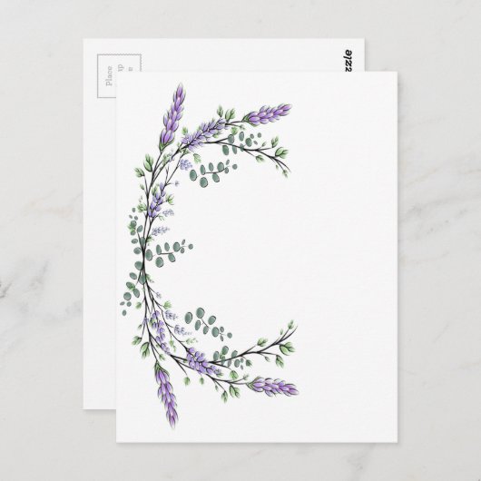 Lavender and Eucalyptus Postkarte (Vorne/Hinten)