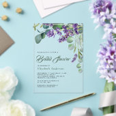 Lavender and Eucalyptus White Marble Bridal Shower Acryleinladungen (In Situ (Hochzeit))