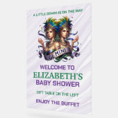 Lavender and Green Gemini Zodiac Baby Shower Acrylschild (Winkel)