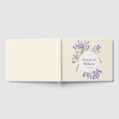 Lavender and Ivory Regency Round Frame Guest Book Gästebuch (Voll)