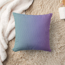 Lavender and teal gradient throw pillow kissen