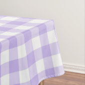 Lavender and White Gingham Pattern and Tulips Tischdecke (Beispiel)