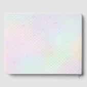 Lavender & Aquamarin Mermaid Baby Showbook Gästebuch (Rückseite)