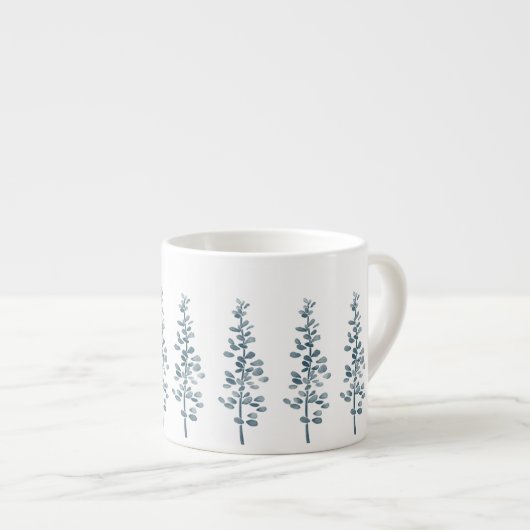 Lavender Aquarelle Blume Tasse (Vorderseite Rechts)