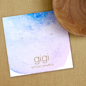 Lavender Aquarellfarbenstecker Earring Display Hol Quadratische Visitenkarte