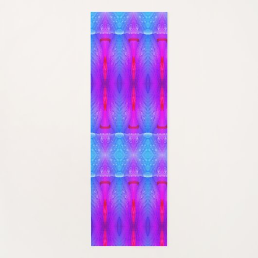 Lavender Art Deco Ikat Miami Yogamatte (Vorderseite)