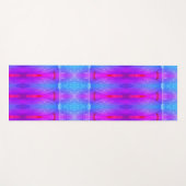 Lavender Art Deco Ikat Miami Yogamatte (Vorderseite (Horizontal))