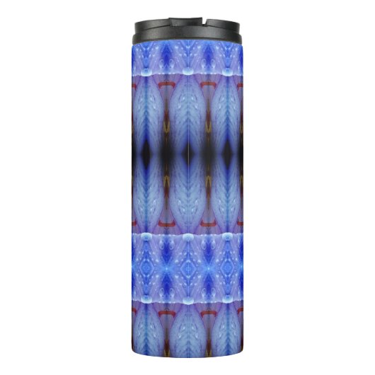 Lavender Art Deco Reco Thermosbecher (Rückseite)