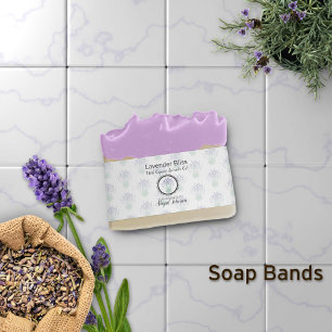 Lavender Artisan Soap Band Wrap Packaging