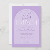 Lavender Baby Brunch Kinderdusche Einladung (Vorderseite)