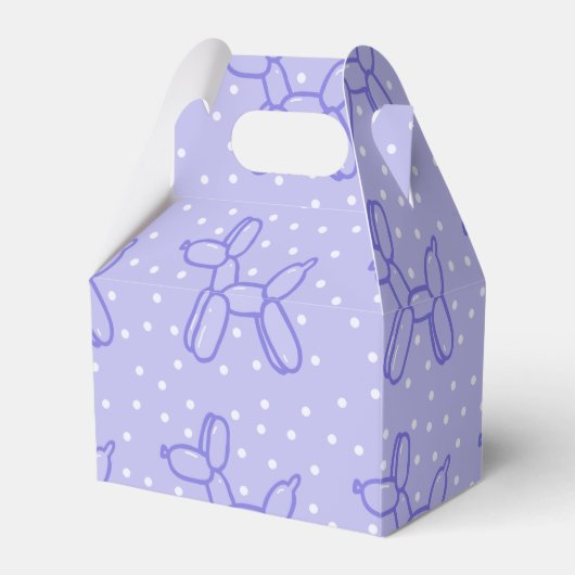 Lavender Balloon Dog Fevor Boxes Geschenkschachtel (Vorderseite)