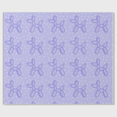 Lavender Balloon Dog Geschenkpapier (Flach)