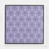 Lavender Baphomet Pentagram Satanic Serviette (Vorderseite)