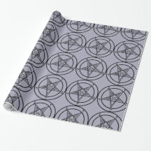 Lavender Baphomet Pentagrap Wrapping Paper