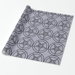 Lavender Baphomet Pentagrap Wrapping Paper Geschenkpapier