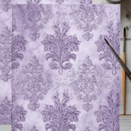 Lavender Barocke Rolle Seidenpapier