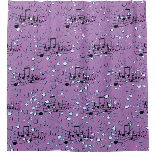 Lavender Bath - Music Fun Showvorhang Duschvorhang (Vorderseite)