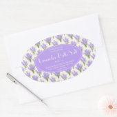 Lavender Bath Salt Oval Label Ovaler Aufkleber (Umschlag)