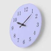 Lavender Bathroom Decor Woman's Cordless Große Wanduhr (Winkel)