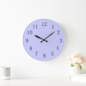 Lavender Bathroom Decor Woman's Cordless Große Wanduhr (Zuhause)