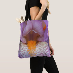 Lavender Bearded Iris Blume Petal Tasche