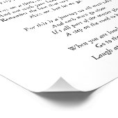 Lavender Beerdigung Feier des Lebensgedichtezeiche Fotodruck (Ecke)