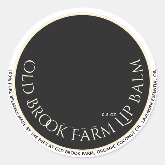 Lavender Beeswax Lip Balm Classic Round Sticker (Vorderseite)