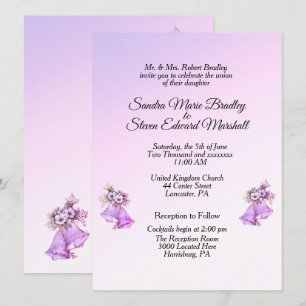 Lavender Bells Hochzeitseinladung Einladung