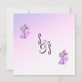 Lavender Bells Hochzeitseinladung Einladung (Rückseite)