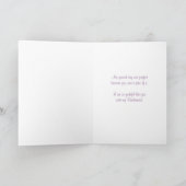Lavender Best Friend Vielen Dank Bridesmaid Card Dankeskarte (Innenseite)