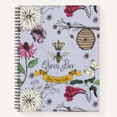 Lavender Best Mama jemals Queen Bee Notizblock (Vorderseite)