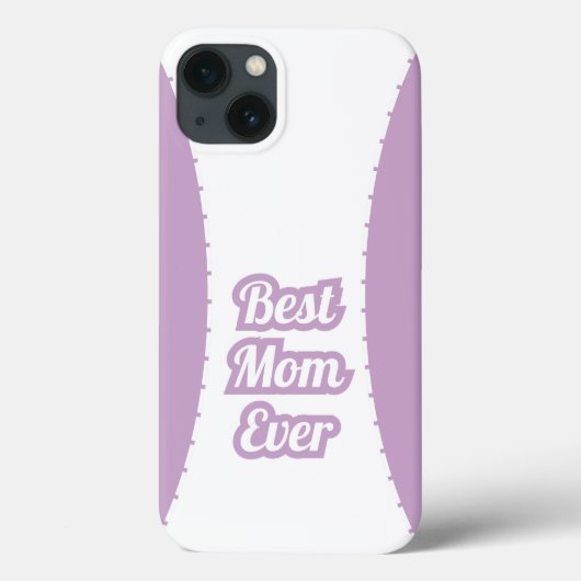 Lavender Best Mom Ever iPhone Case (Rückseite)