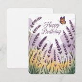 Lavender Birthday Card Dankeskarte (Vorne/Hinten)