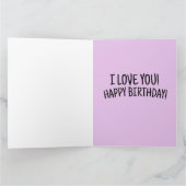 LAVENDER BIRTHDAY GREETING CARDS KARTE (Innenseite)