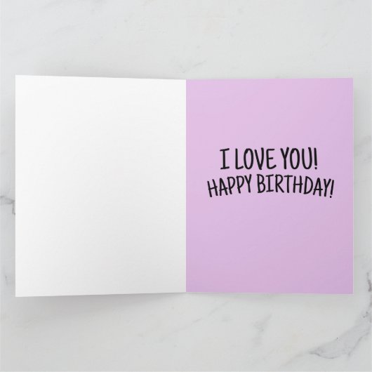LAVENDER BIRTHDAY GREETING CARDS KARTE (Innenseite)