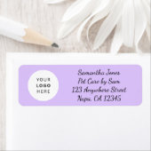 Lavender Black Script Business Logo Customizable  (Insitu)