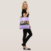 Lavender Black Script Logo Photo Pet Care Tasche (Am Model)