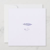 Lavender Bliss Elegante Hochzeit im Wasserfarbenbe Einladung (Rückseite)