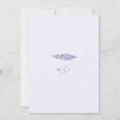 Lavender Bliss Elegante Hochzeit im Wasserfarbenbe Save The Date (Rückseite)
