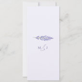 Lavender Bliss Elegante Hochzeit im Wasserfarbenbe Save The Date (Rückseite)