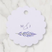 Lavender Bliss Elegantes Wasser Geschenkanhänger (Rückseite)