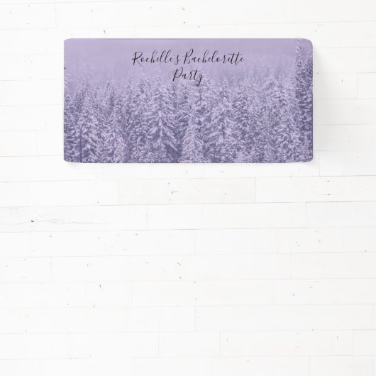 Lavender Bliss Wedding Bachelorette Banner (InSitu)