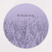 Lavender Bliss Wedding Bachelorette Etiketten (Design 1)