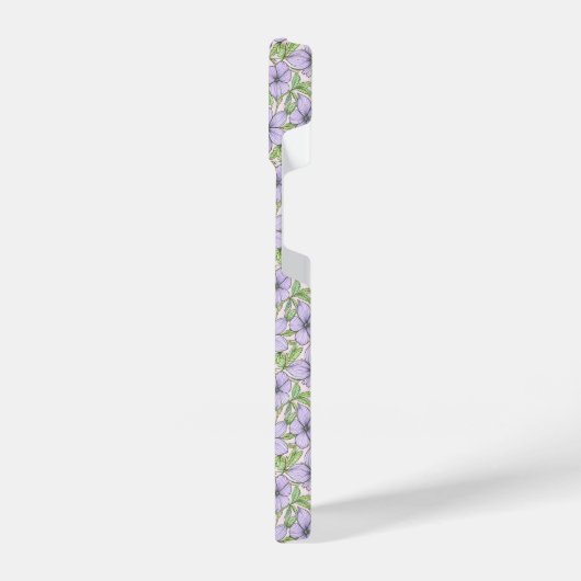 Lavender Bloom Floral iPhone Hülle (Linke Seite)