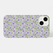 Lavender Bloom Floral iPhone Hülle (Rückseite (Horizontal))