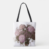 Lavender Bloom Floral Totbeutel Tasche (Rückseite)