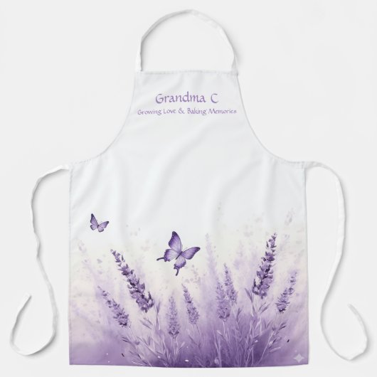 Lavender Bloom Grandma  Schürze (Vorderseite)