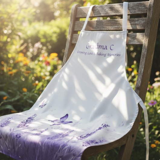 Lavender Bloom Grandma Schürze